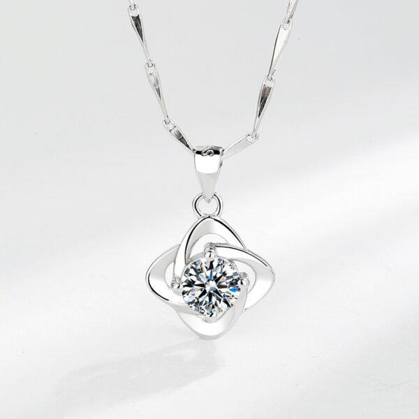 Matching Heart Puzzle Pendant Necklace – Couple Jewelry "I Love You" - Image 2